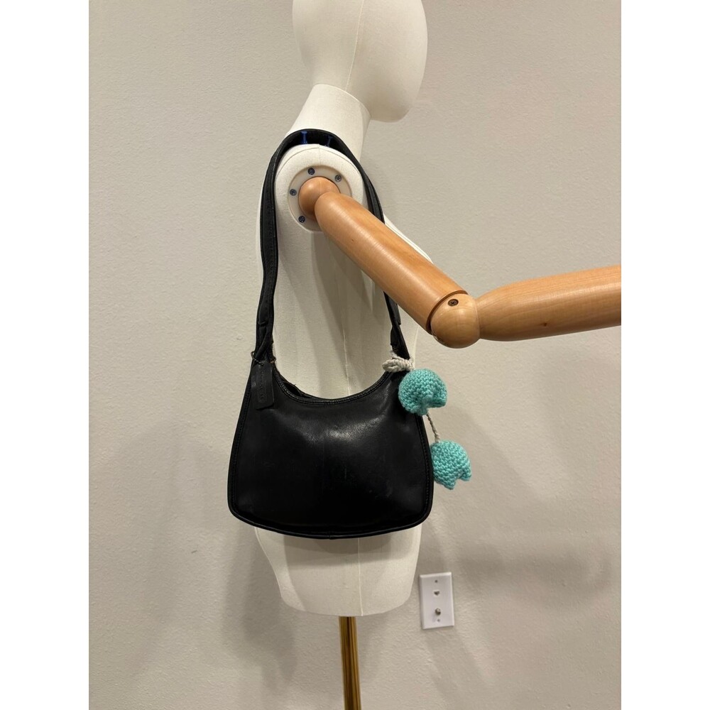 COACH ERGO STYLE 9020 Black Leather Shoulder Bag